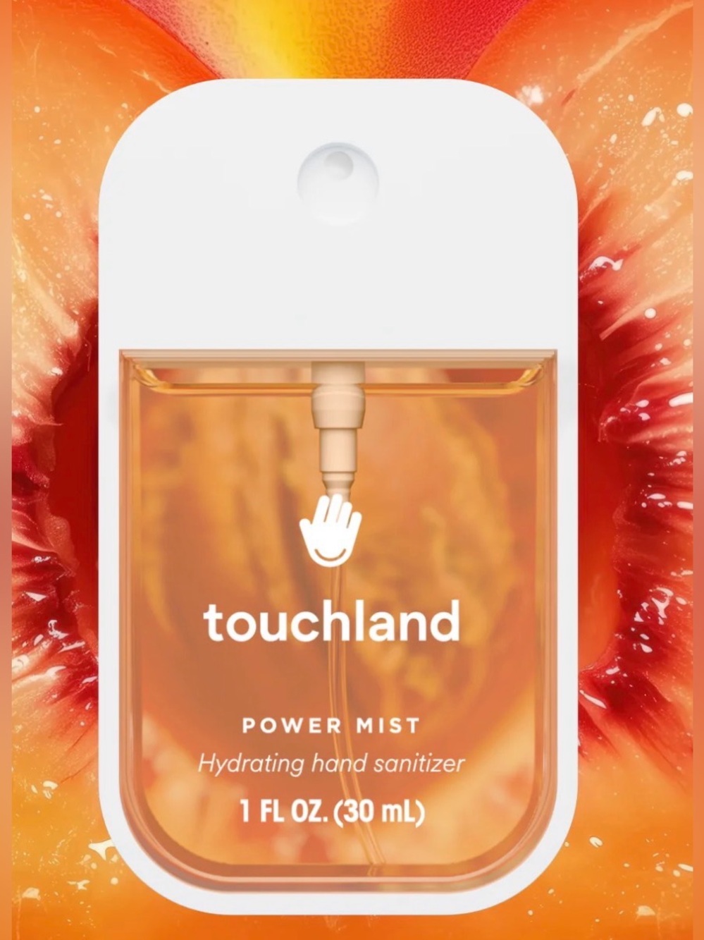 New Touchland Velvet Peach Hand Sanitizer